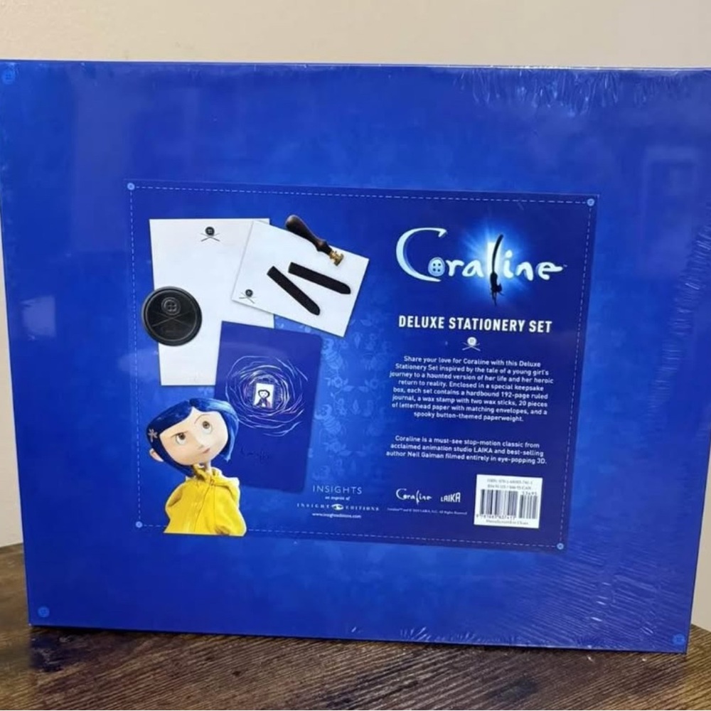 Laika Coraline Deluxe Stationery Set Journal, Wax Stamp, Letterhead, Paperweight - Picture 2 of 2